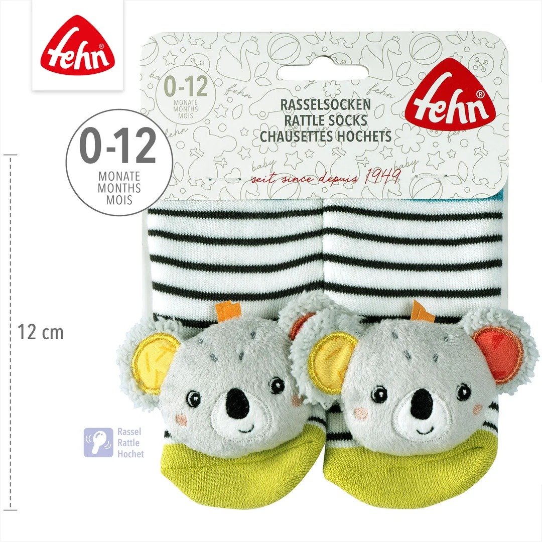 Fehn Koala Socken mit Rassel