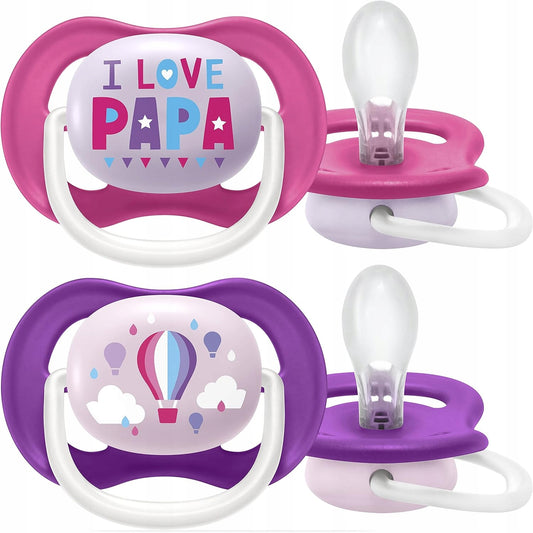 PHILIPS AVENT Ultra Air HAPPY dudlíky x 2 6-18 měsíců