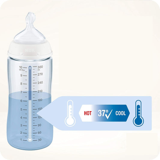 NUK First Choice+ 0-6 m BUTELKA 300 ml wskaźnik temperatury KUBUŚ PUCHATEK