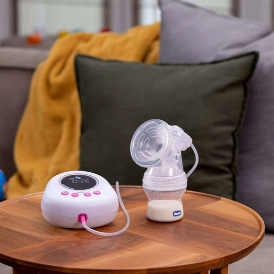 CHICCO Naturally elektrická odsávačka mateřského mléka růžová