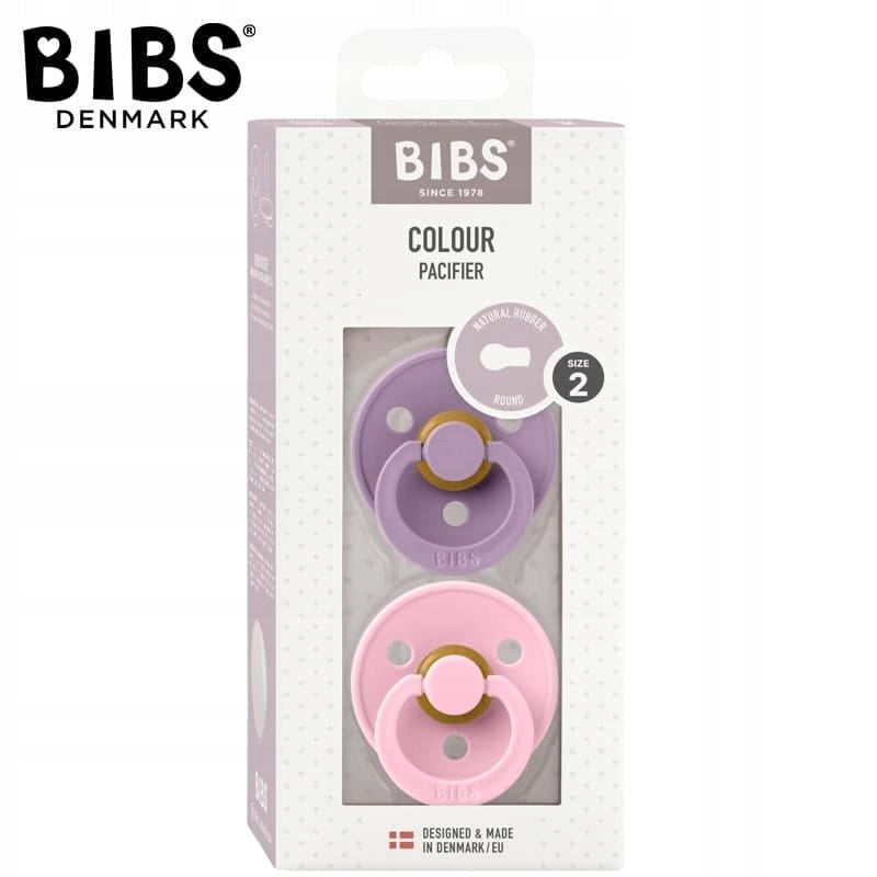 BIBS COLOUR Schnuller 2er-Pack Naturkautschuk 6 Monate+