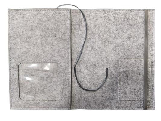 LUXDAG filcowe etui na kartę ciąży BOCIAN 14 x 19,5 cm