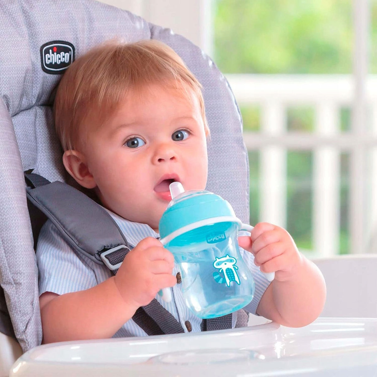 CHICCO Transition Cup непроливаща се чаша с накрайник и дръжки 200 ml 4 м+