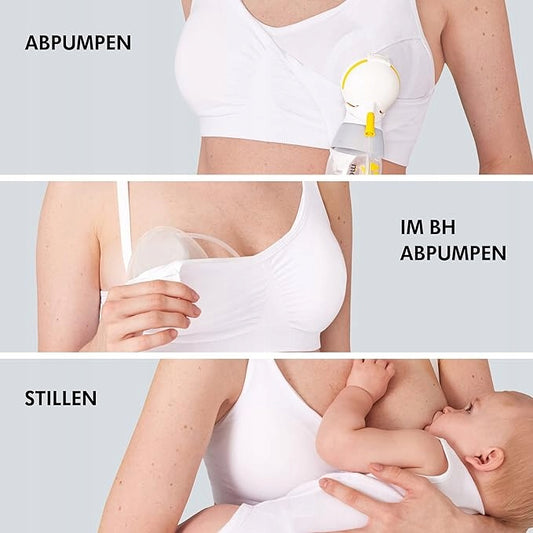 Medela 3w1 biustonosz do karmienia i odciągania L – nowy – zdjęcie 2