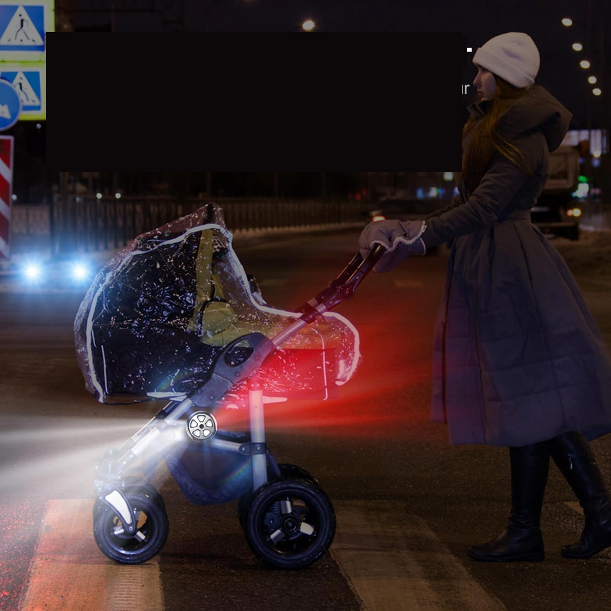 AIWORTHY IP65 vodotesná osvetľovacia lampička na kočík 8 cm, 1 kus