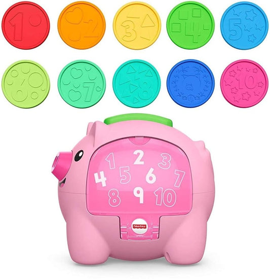 FISHER-PRICE interaktywna świnka skarbonka ruch i dźwięki J. ANGIELSKI