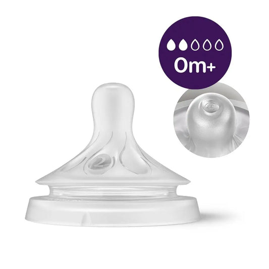 PHILIPS AVENT Natural Response skleněná láhev 120 ml 0+ dudlík 2