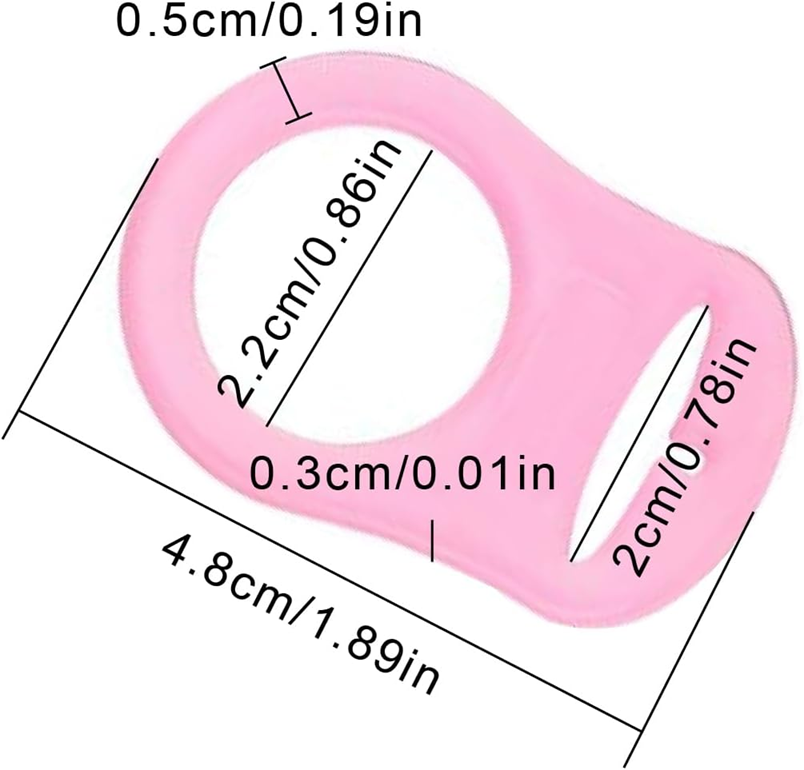 TADIPRI manici in silicone per catenelle porta succhietto 10 pezzi