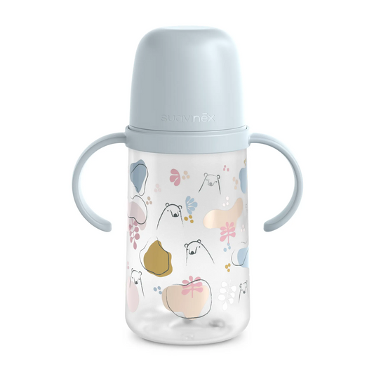 SUAVINEX tasse anti-fuite avec bec et poignées 270 ml 6 m+