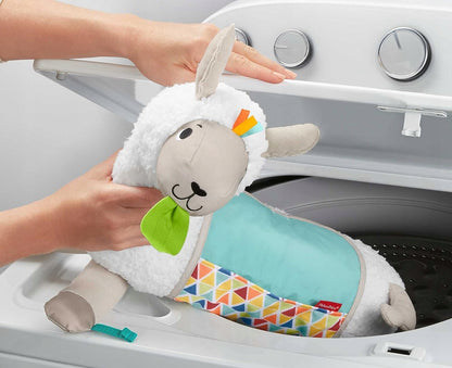 FISHER-PRICE GLK39 Lama do zabawy na brzuszku, miękka lama sensoryczna do zabawy dla niemowląt 0+