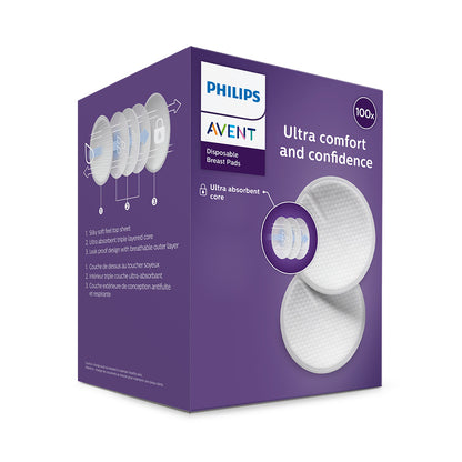 Engångsinlägg Philips Avent vit 100 st.