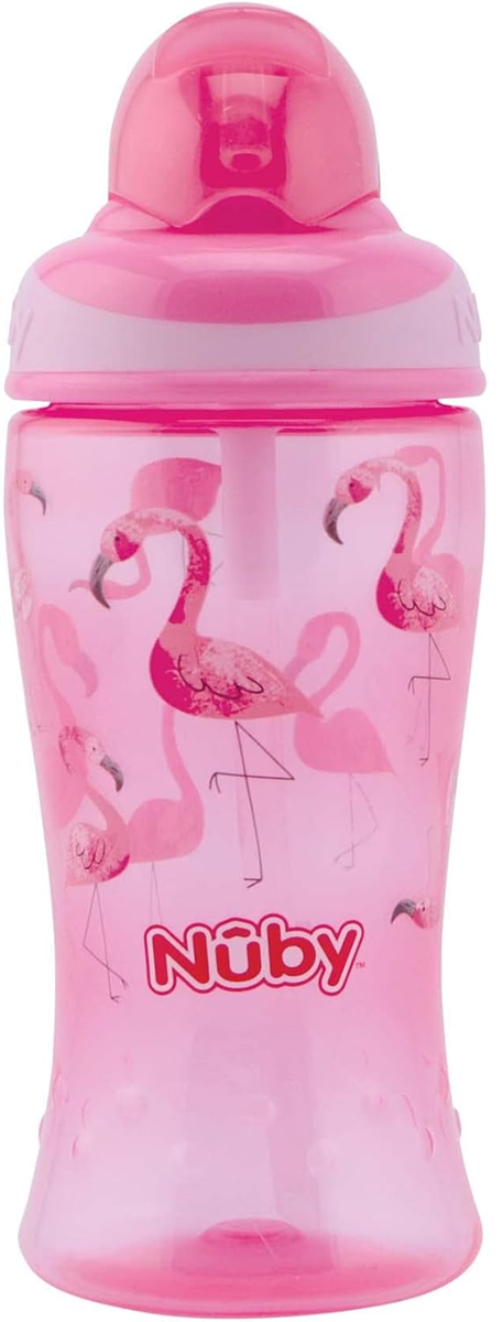 NUBY Flip-it Cup tudkop med sugerør 12 m+ 360 ml