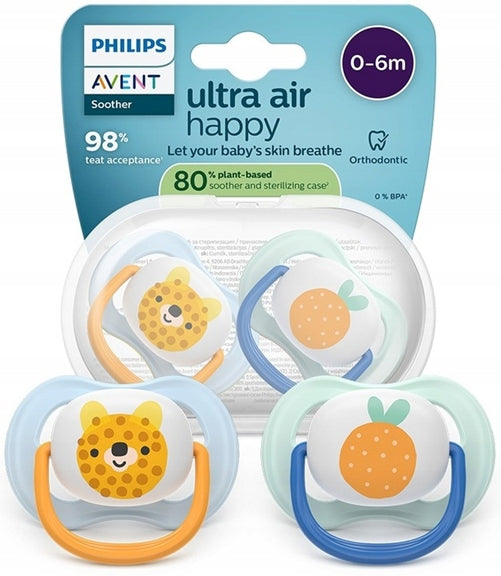 PHILIPS AVENT Ultra Air Happy succhietti x 2 0-6 mesi