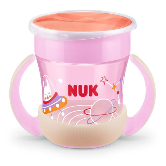 NUK Mini Magic Cup непроливаща чаша 360° 160 ml 6 м+ светеща в тъмното