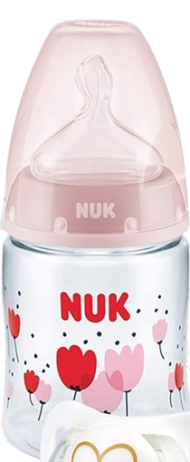 NUK First Choice+ Μπιμπερό 150 ml 0–6 μηνών Θηλή S
