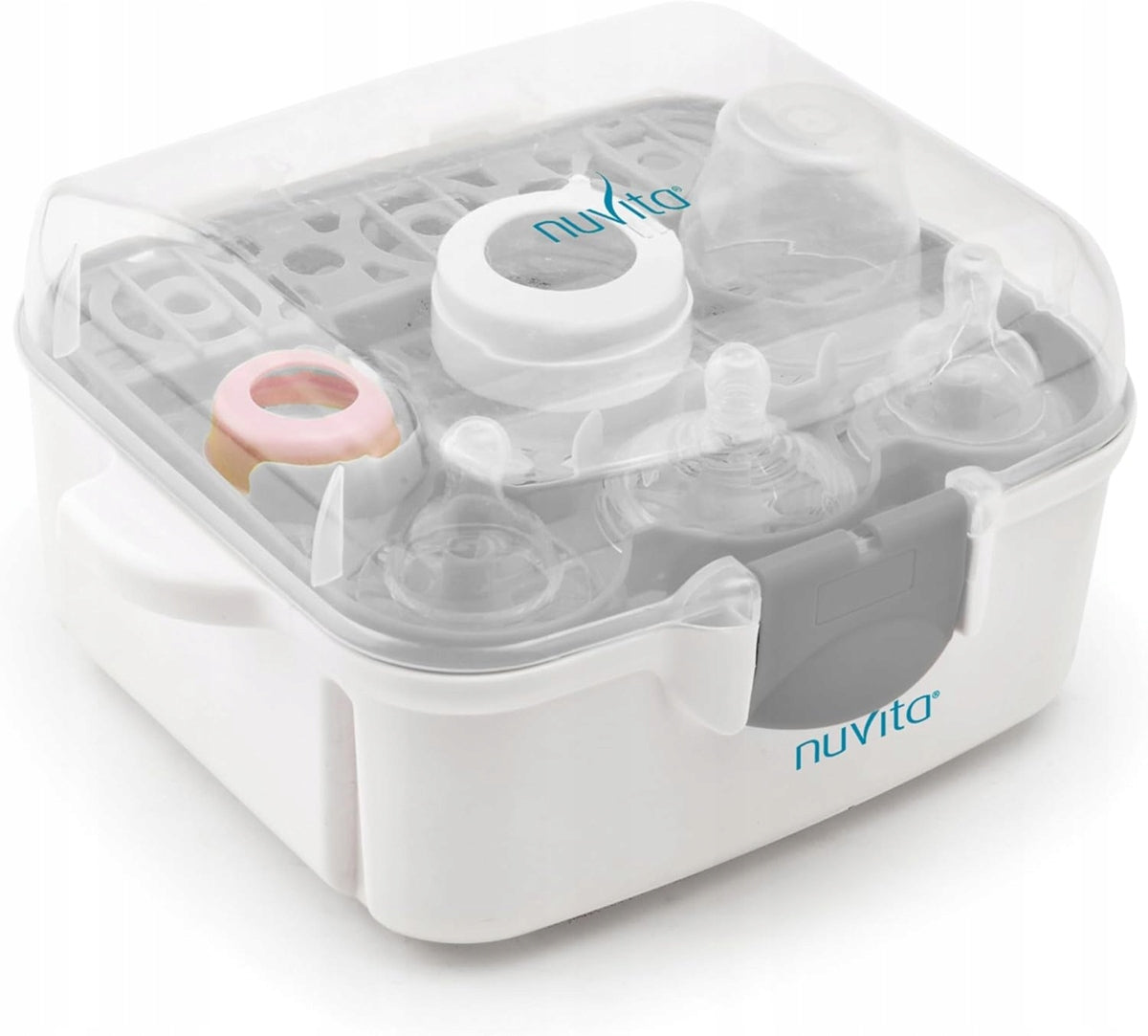 NUVITA 1085 sterilizzatore a microonde per 3 biberon e accessori