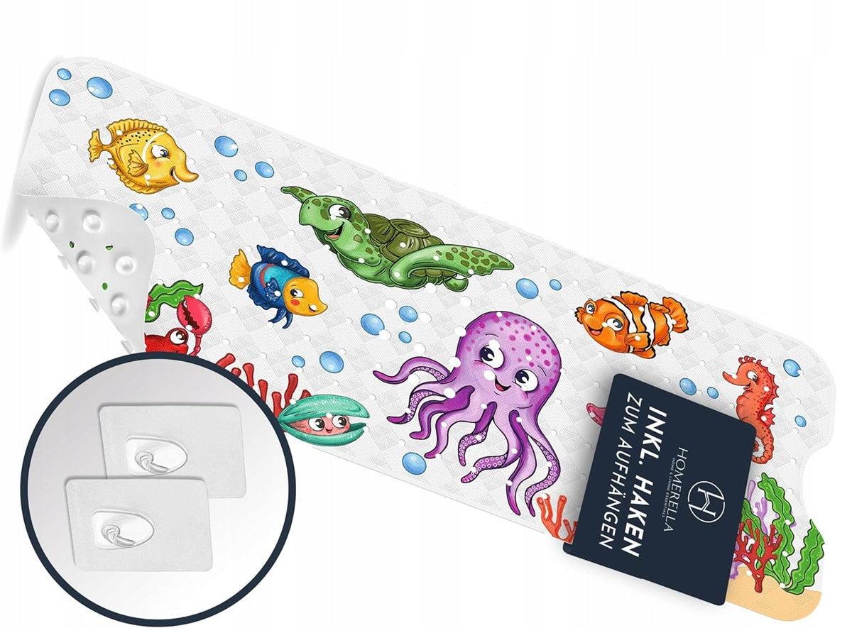 HOMERELLA skridsikker vinylbademåtte 40 x 100 cm