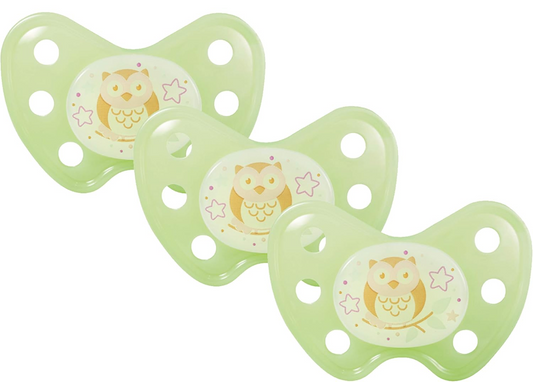 DENTISTAR NIGHT chupeta calmante de silicone 3x  14m+