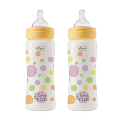 CHICCO Perfect Easy butelki 330 ml szybki przepływ 2 szt. – zdjęcie 2