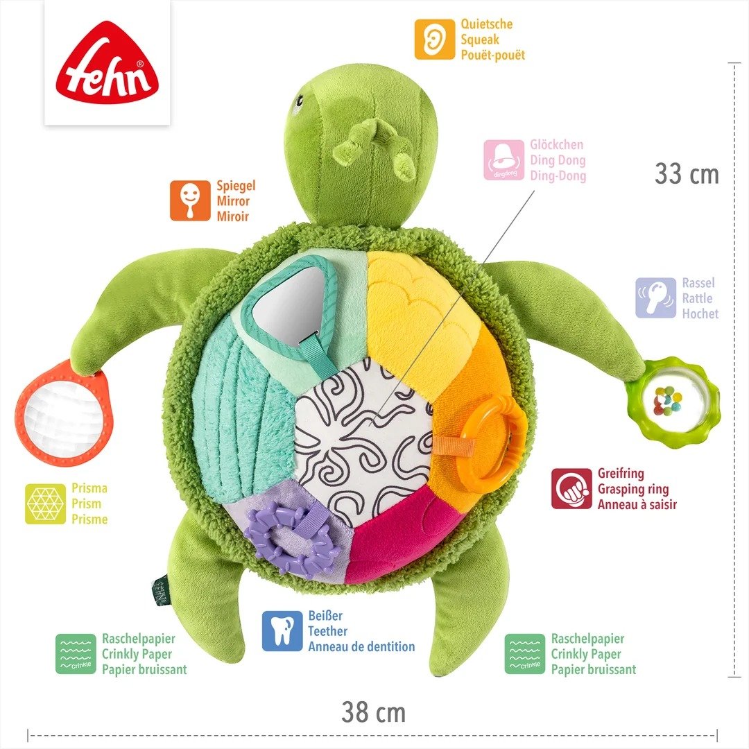 Fehn tortue de mer XL jouet d’activités 3m+