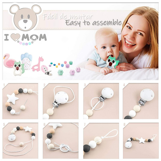 RUBY Artestar conjunto DIY para corrente de chupeta