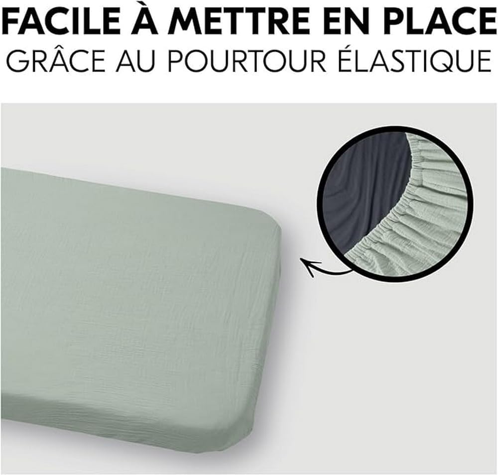 HAUCK Travel Bed cearșaf de protecție pentru saltea 120x60
