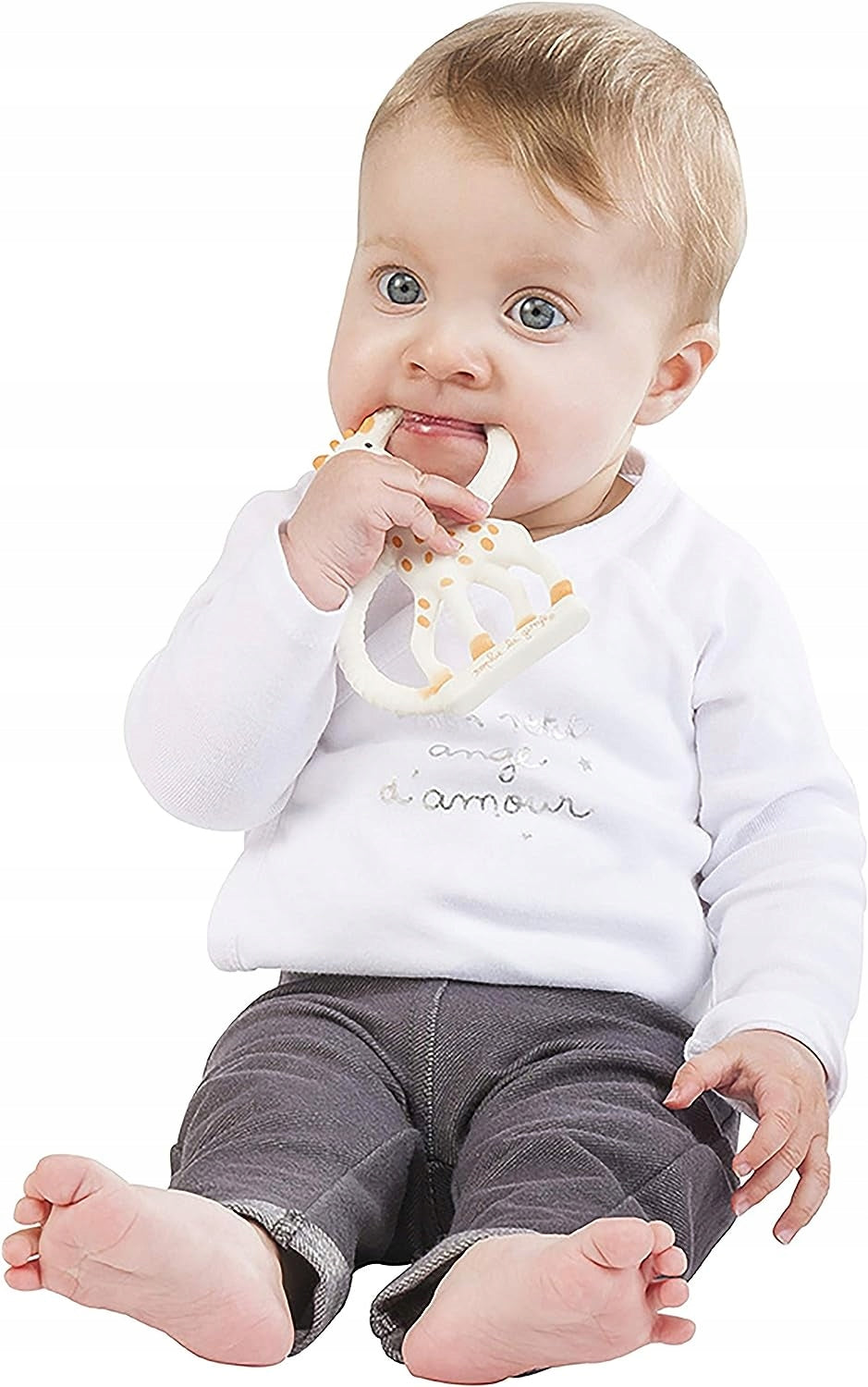 ŻYRAFA SOPHIE gryzak naturalny SO PURE 18CM, gryzak dla niemowląt 0+ z naturalnego kauczuku