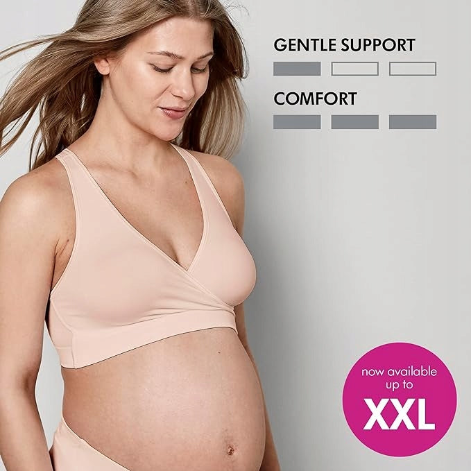 MEDELA KEEP COOL SLEEP biustonosz do karmienia na noc M, wygodny oddychający biustonosz ciążowy z delikatnym wsparciem