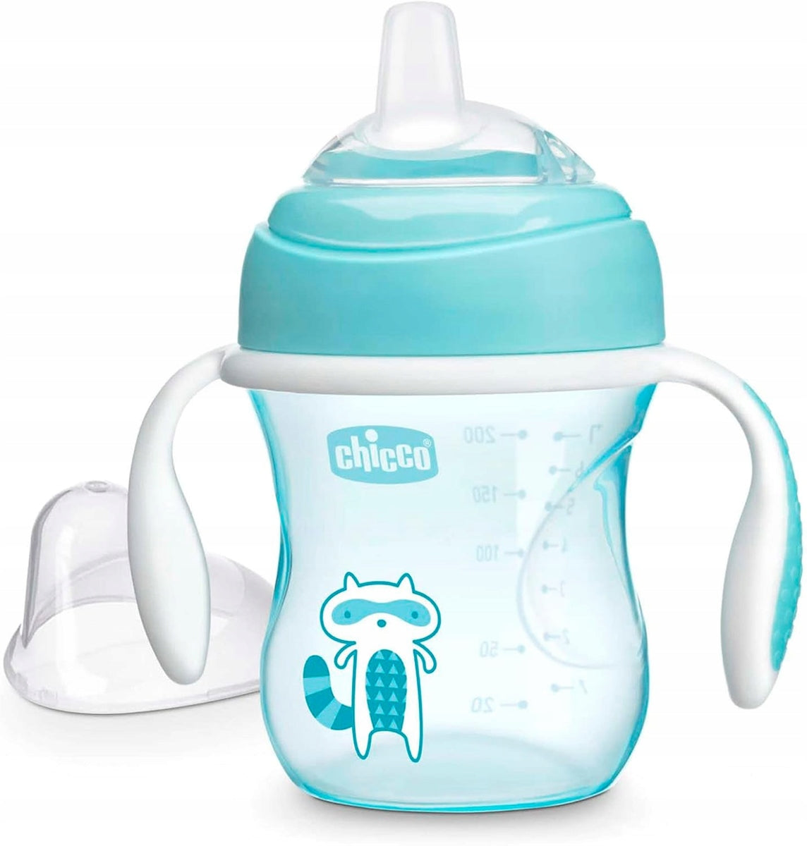 CHICCO Transition Cup непроливаща се чаша с накрайник и дръжки 200 ml 4 м+
