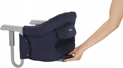 INGLESINA krzesełko turystyczne mocowane do stołu, beżowe, z pasami bezpieczeństwa i kieszonką, łatwy montaż
