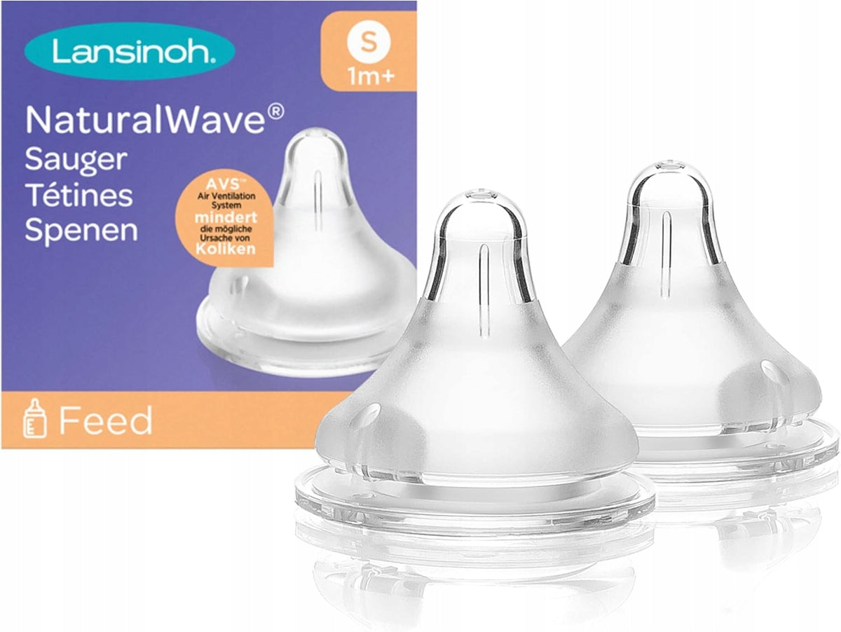 LANSINOH NaturalWave smoczki do butelki 1m+ S