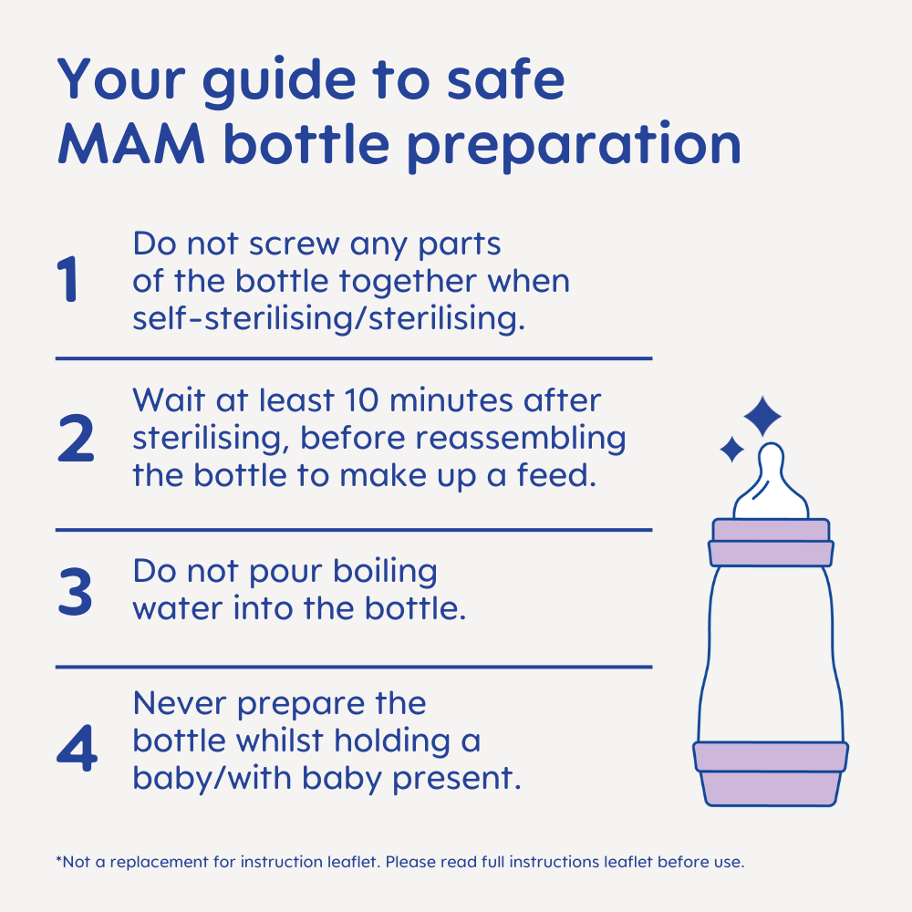 MAM Easy Start – instrukcja przygotowania butelki