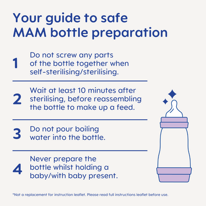 MAM Easy Start – instrukcja przygotowania butelki