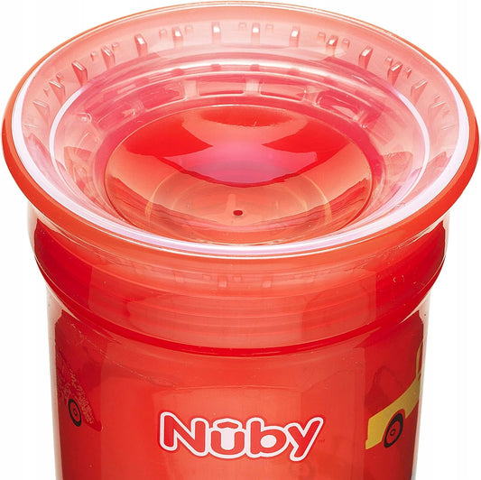 NUBY Sipeez НЕИЗЛИВАЩА ЧАША 300 ml накрайник 360 градуса КОЛИ 1 брой