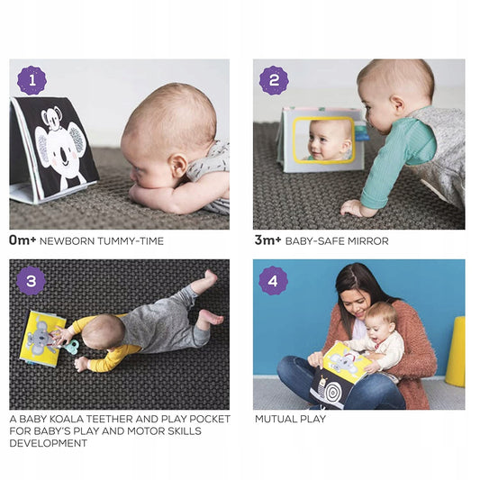 TAF TOYS książka sensoryczna kontrastowa LUSTERKO