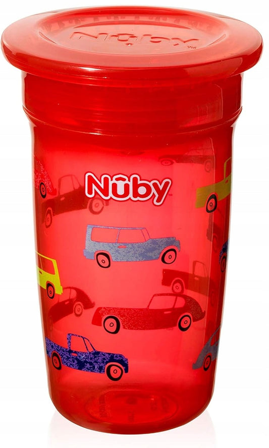NUBY Sipeez НЕИЗЛИВАЩА ЧАША 300 ml накрайник 360 градуса КОЛИ 1 брой