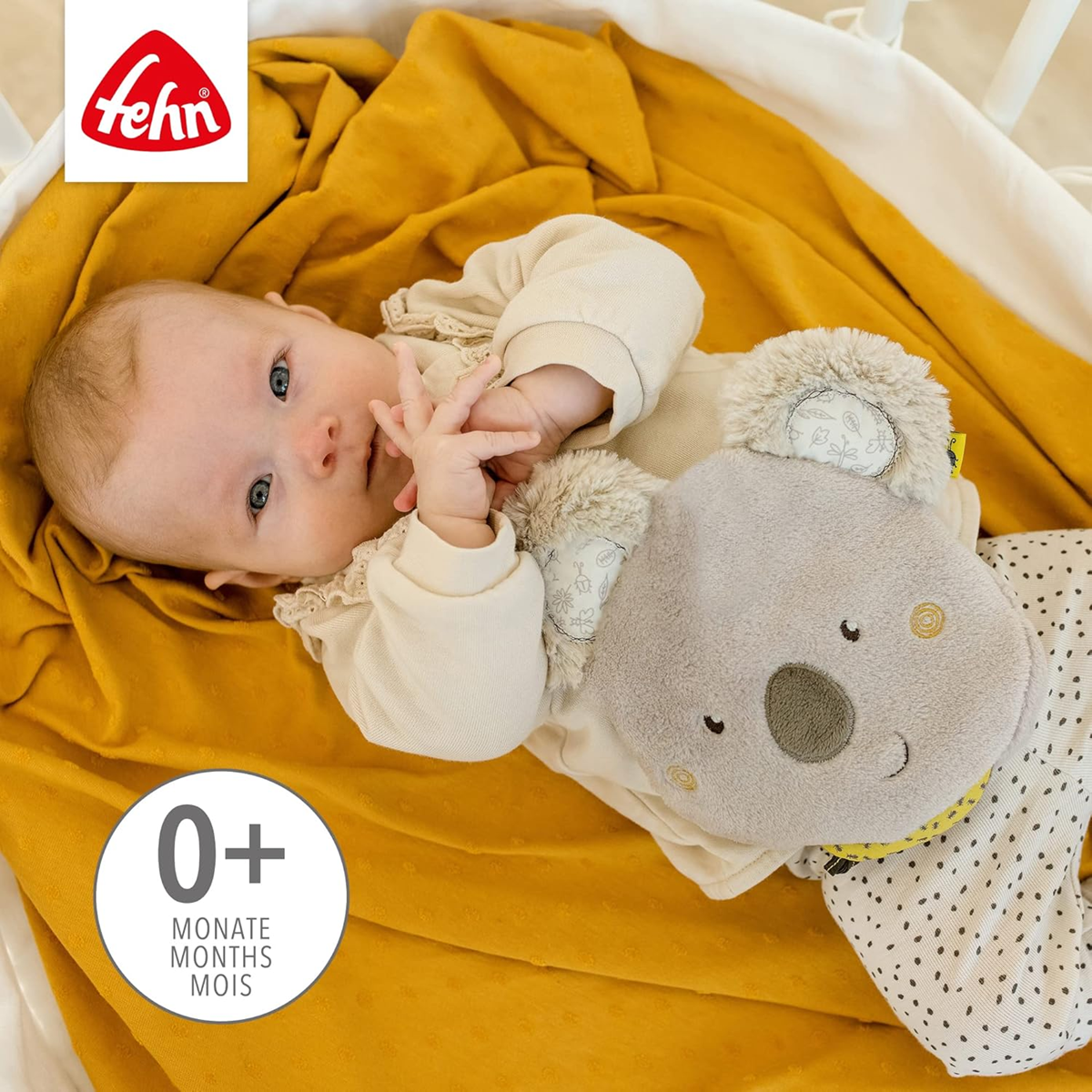 FEHN Koala Australia borsa dell'acqua calda in peluche con noccioli di ciliegia 20 x 20 cm