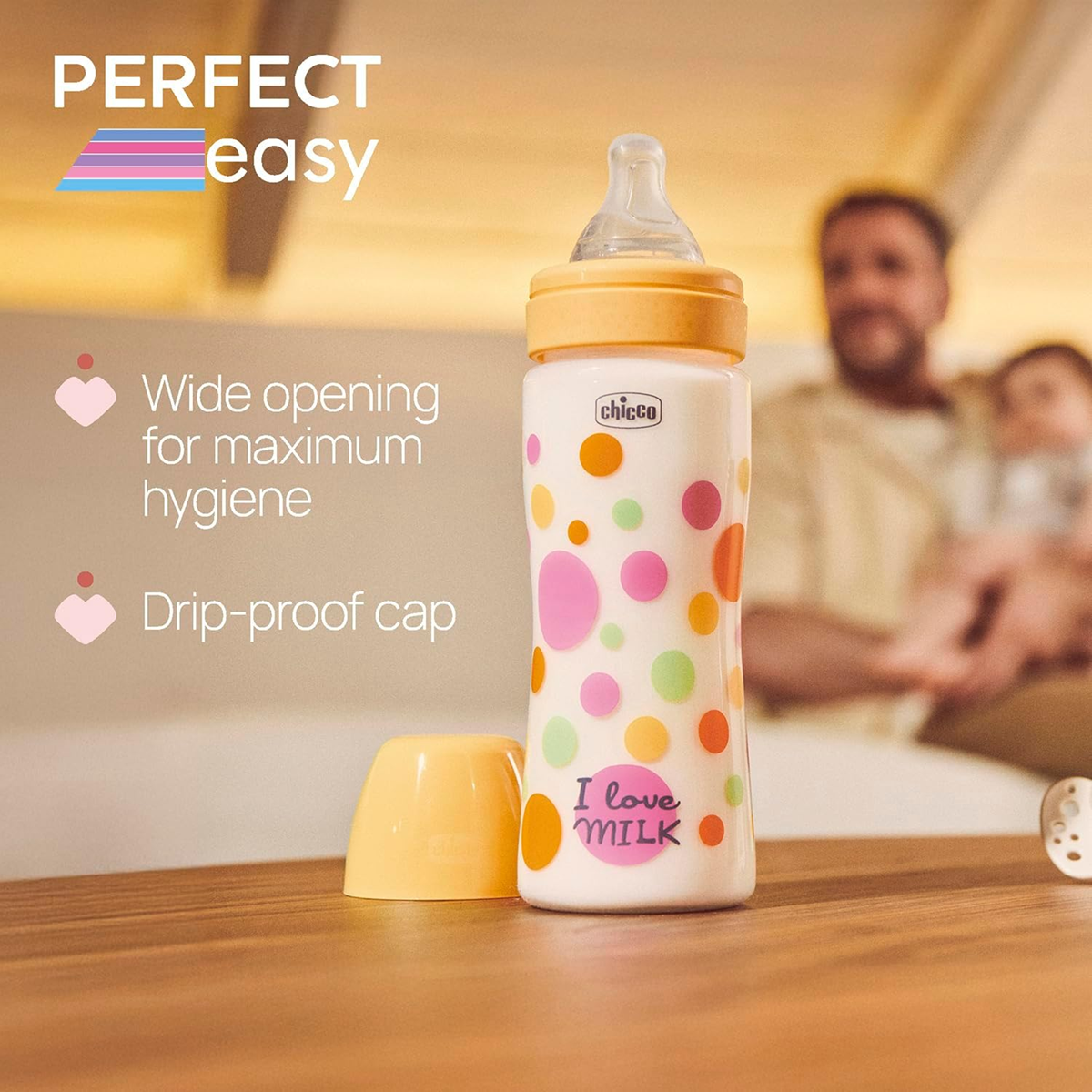 CHICCO Perfect Easy-flaske 4m+ 300ml