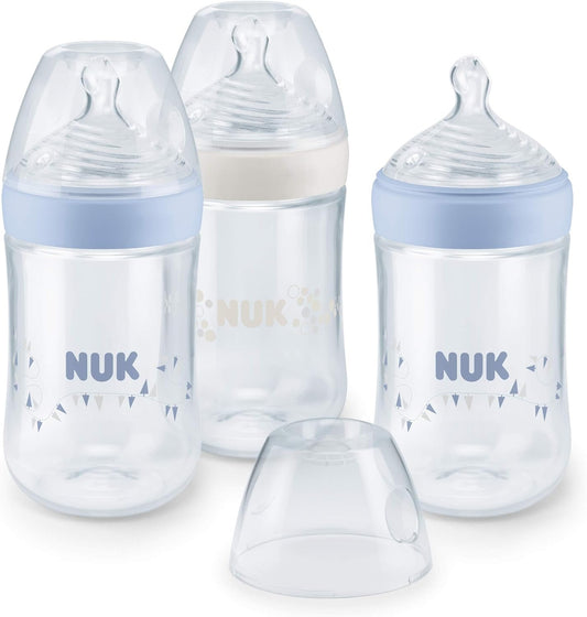 NUK Nature Sense σετ μπουκαλιών 3 τμχ, ηλικία 6-18 μηνών