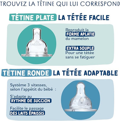 DODIE tettarelle per biberon x4 misura 3 età 6 mesi+ anticolica