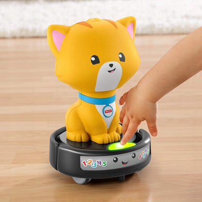 FISHER-PRICE GMX70 porszívón lovagló macska, dallamokkal és fényekkel
