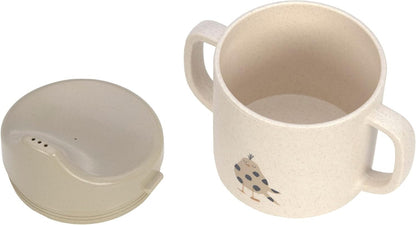 LASSIG Sippy Cup Little Mateys kubek z ustnikiem 150 ml 6 m+ – beżowo-szary – zdjęcie 2