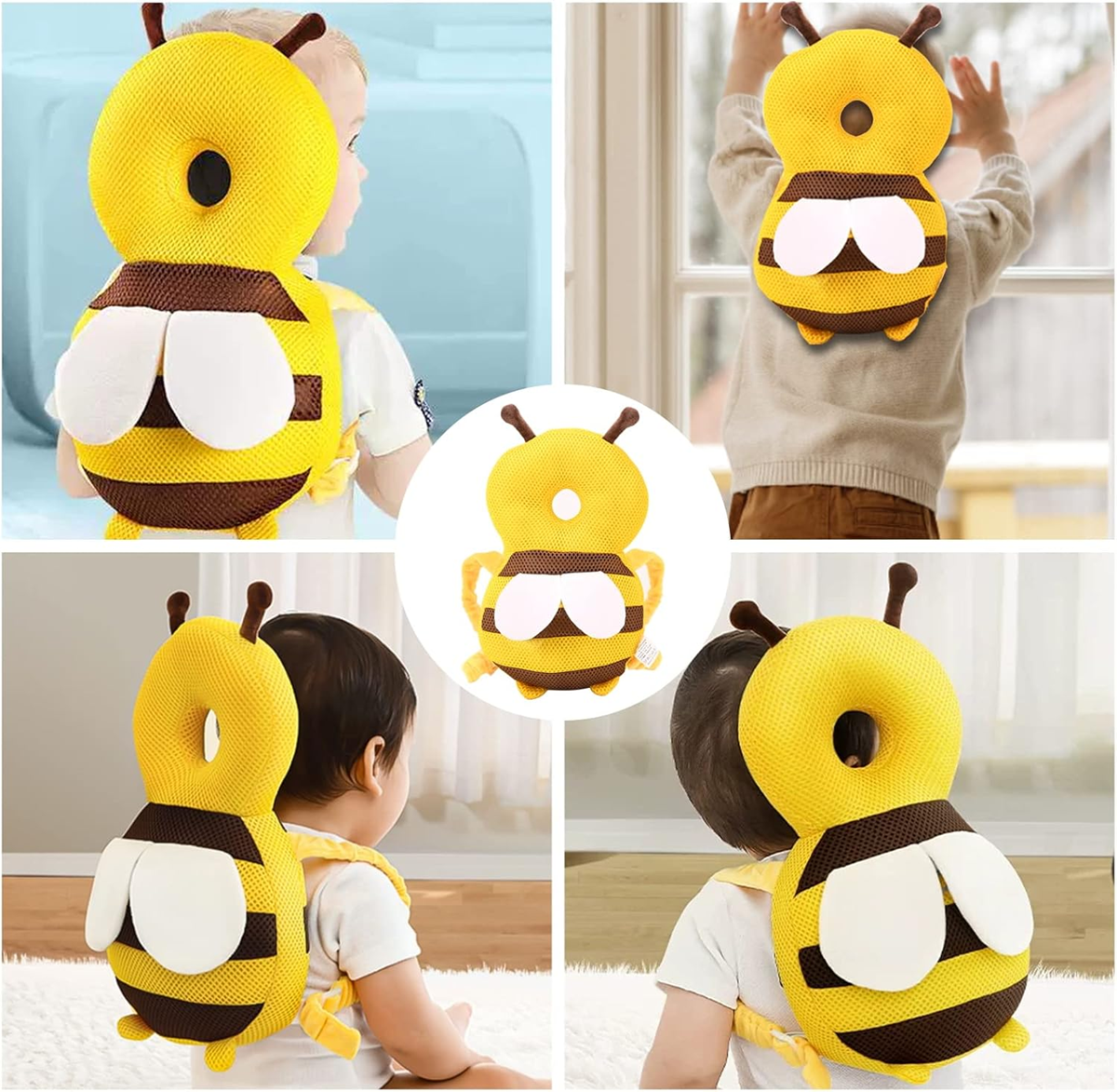 BABY HEAD PROTECTOR защита за главата и гърба при прохождане ПЧЕЛА