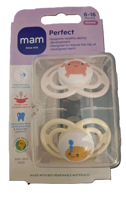 MAM Perfect orthodontic soothing pacifiers