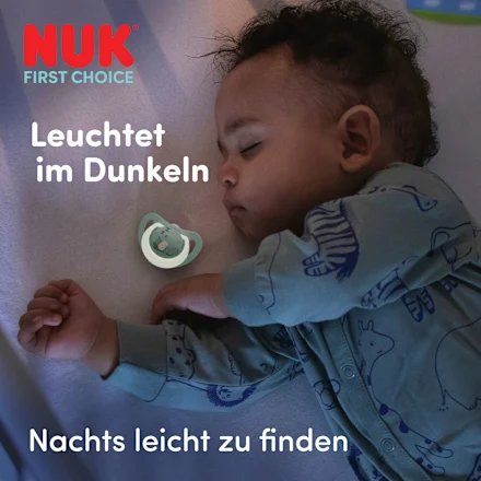 NUK First Choice Night smoczki uspokajające 0-6 mies. – nowy – zdjęcie 4