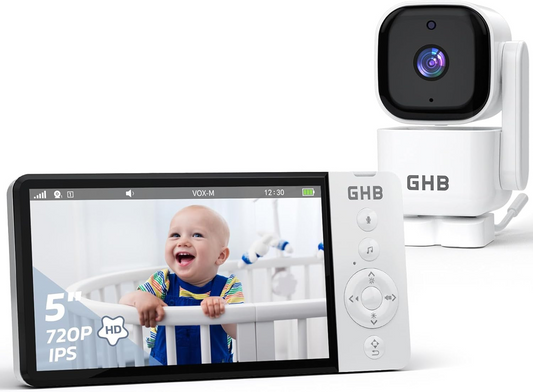 GHB ABM720C цифрова електронна бебефон 5" LCD