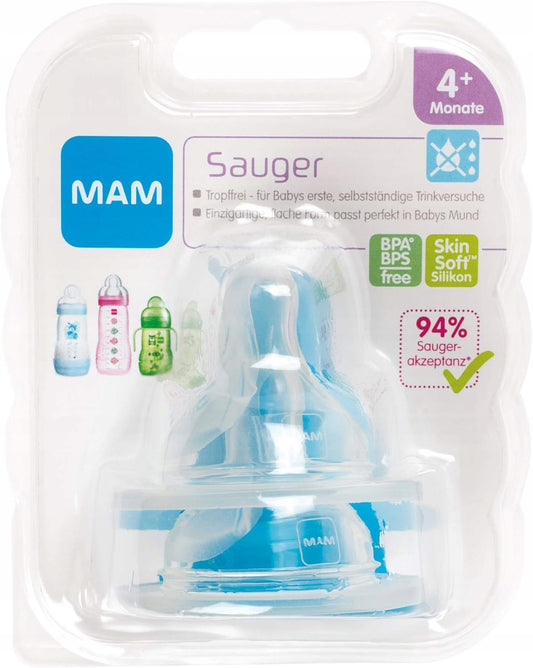 MAM cumisüveg cumik 4 hónap+ 2 db