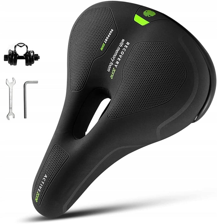 AYAMAYA cyklistické sedlo MTB a trekking z peny, 18,5 x 26 cm
