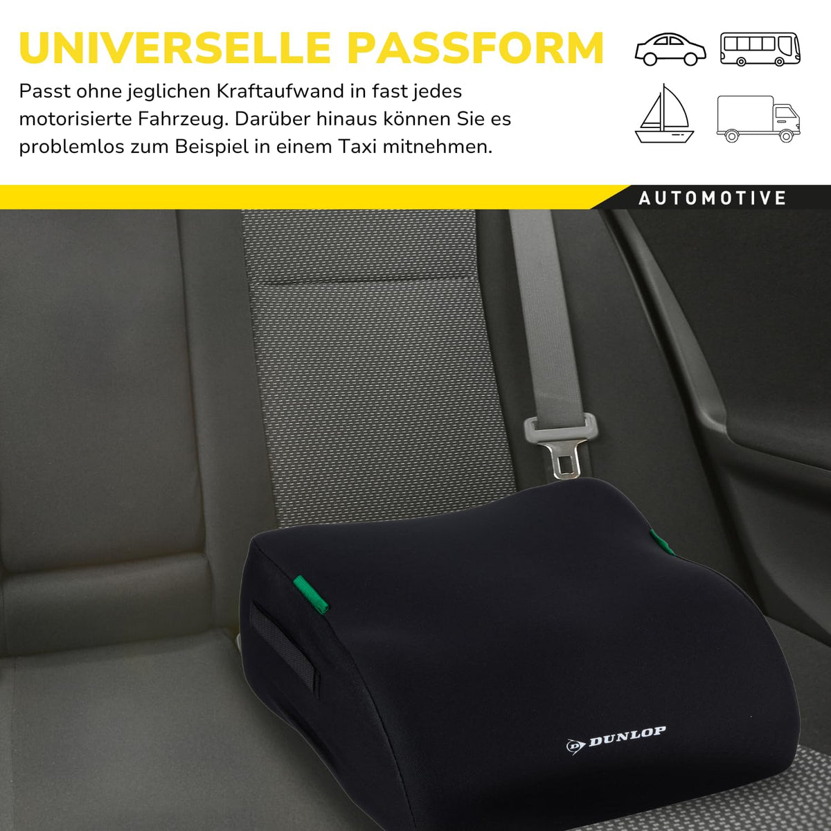 DUNLOP Car Booster rehausseur de voiture pour enfant de 135 à 150 cm