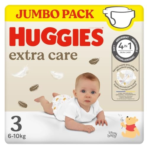 Huggies Extra Care – opakowanie pieluch rozmiar 3 x40